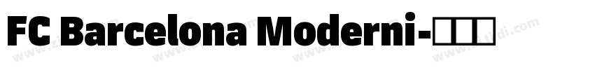 FC Barcelona Moderni字体转换